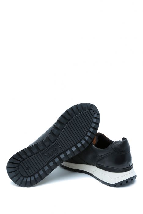 26804 Ara Shoes Meo Erkek Deri Sneaker Ayakkabı 40-46 01 CERVOCALF, H-VELOUR, SCHWARZ