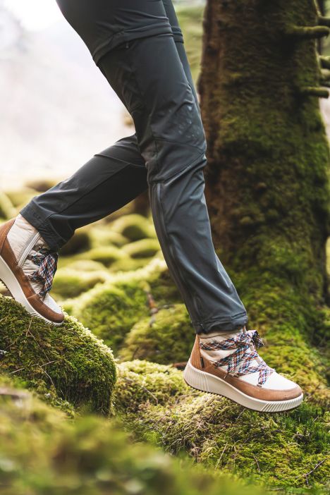 26909 Ara Shoes Davos Gore-Tex Kadın Bot 4.0-7.5 09 TEXTILE, WHITE