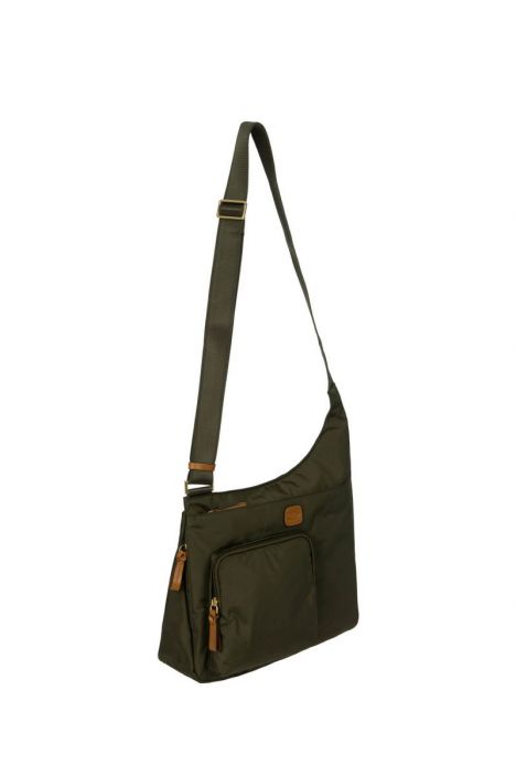 2732 Bric's X-Bag Postacı Çantası 32x28x8 cm Yeşil / Olive