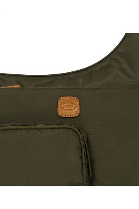 2732 Bric's X-Bag Postacı Çantası 32x28x8 cm Yeşil / Olive