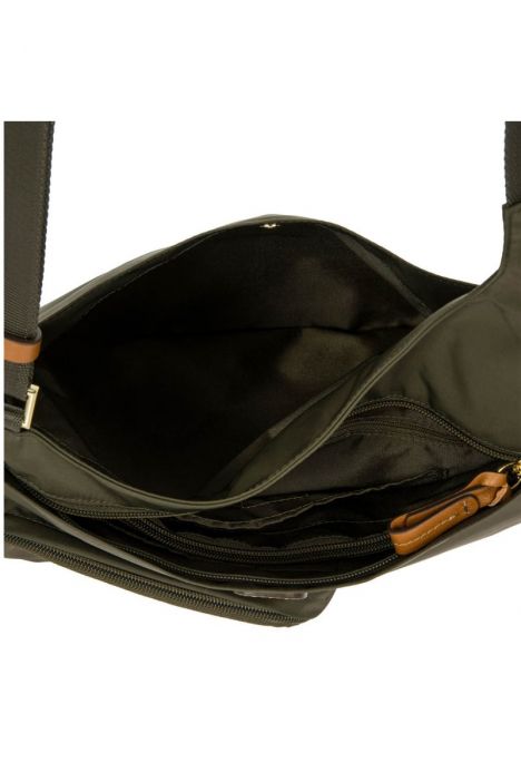 2732 Bric's X-Bag Postacı Çantası 32x28x8 cm Yeşil / Olive