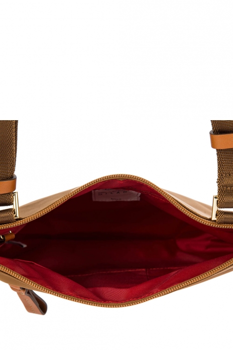 2733 Bric's X-Bag Omuz Çantası 27x25x4 cm Taba / Leather