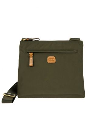 2733 Bric's X-Bag Omuz Çantası 27x25x4 cm Yeşil / Olive