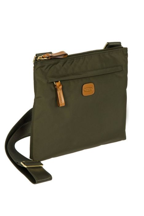 2733 Bric's X-Bag Omuz Çantası 27x25x4 cm Yeşil / Olive