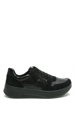 27540 Ara Shoes Sapporo Kadın Deri Yürüyüş Ayakkabısı 3.5-8.0 21 K-VEL,SNA-MUL,CRUN-LA,CL-CA , BLACK