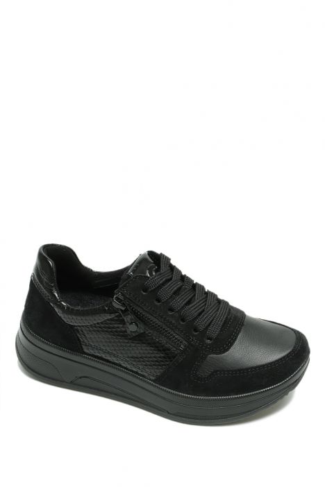 27540 Ara Shoes Sapporo Kadın Deri Yürüyüş Ayakkabısı 3.5-8.0 21 K-VEL,SNA-MUL,CRUN-LA,CL-CA , BLACK