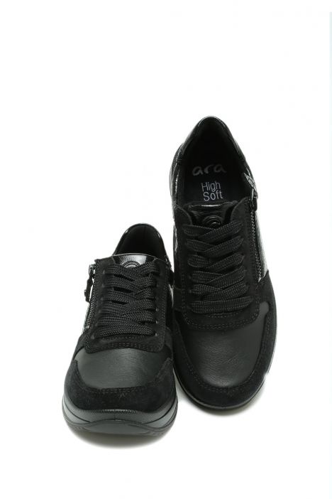 27540 Ara Shoes Sapporo Kadın Deri Yürüyüş Ayakkabısı 3.5-8.0 21 K-VEL,SNA-MUL,CRUN-LA,CL-CA , BLACK