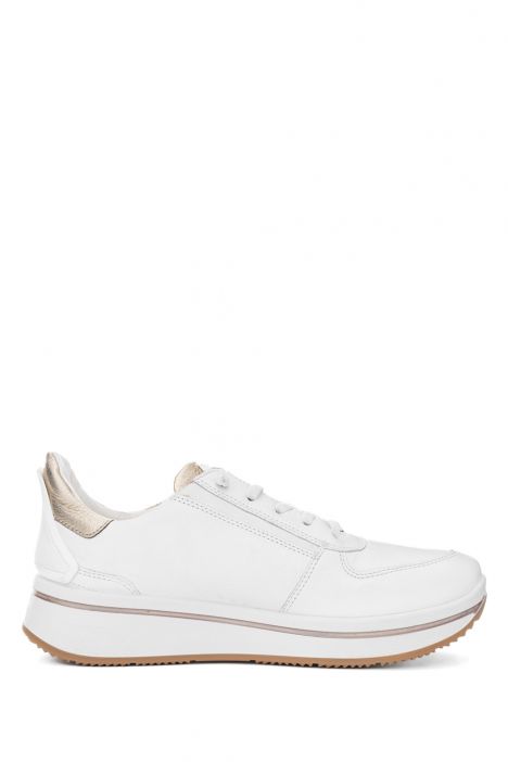 27554 Ara Shoes Sapporo Kadın Easy 2 Go Sneaker 3.5-8.0 04 CERVOCALF,GAUCHOSOFT-MET , WEISS, PLATIN