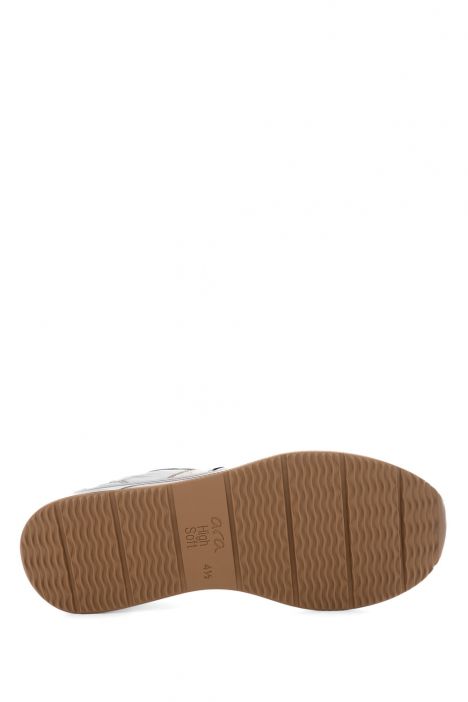 27554 Ara Shoes Sapporo Kadın Easy 2 Go Sneaker 3.5-8.0 04 CERVOCALF,GAUCHOSOFT-MET , WEISS, PLATIN