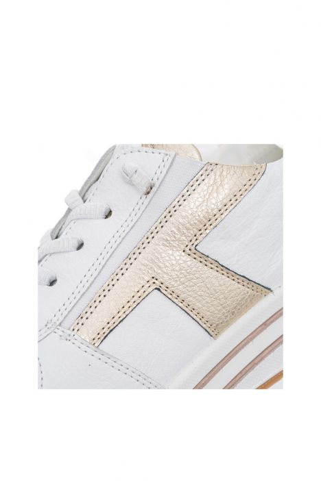 27554 Ara Shoes Sapporo Kadın Easy 2 Go Sneaker 3.5-8.0 04 CERVOCALF,GAUCHOSOFT-MET , WEISS, PLATIN