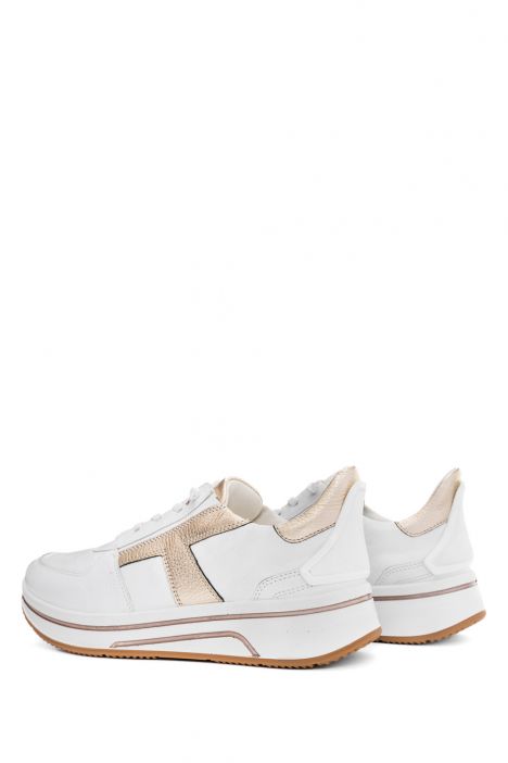 27554 Ara Shoes Sapporo Kadın Easy 2 Go Sneaker 3.5-8.0 04 CERVOCALF,GAUCHOSOFT-MET , WEISS, PLATIN