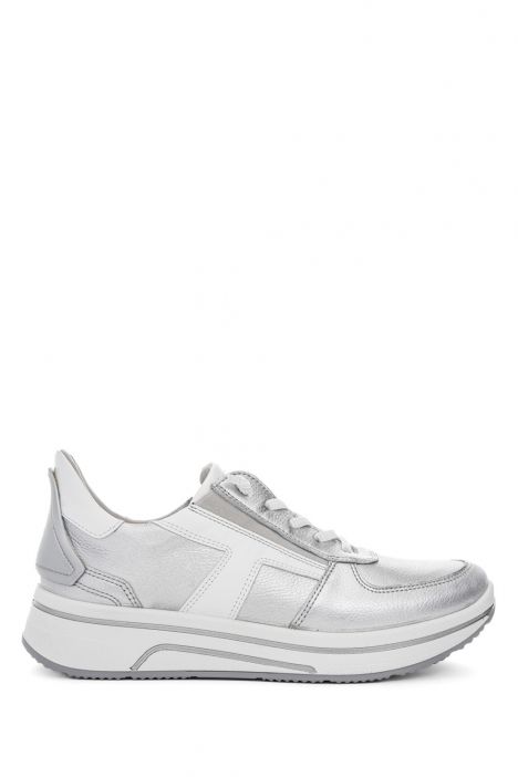 27554 Ara Shoes Sapporo Kadın Easy 2 Go Sneaker 3.5-8.0 12 GAUCHOSOFT-MET,DAYTONA , SILBER, WEISS