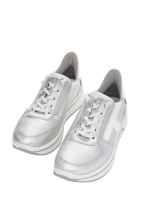 27554 Ara Shoes Sapporo Kadın Easy 2 Go Sneaker 3.5-8.0 12 GAUCHOSOFT-MET,DAYTONA , SILBER, WEISS
