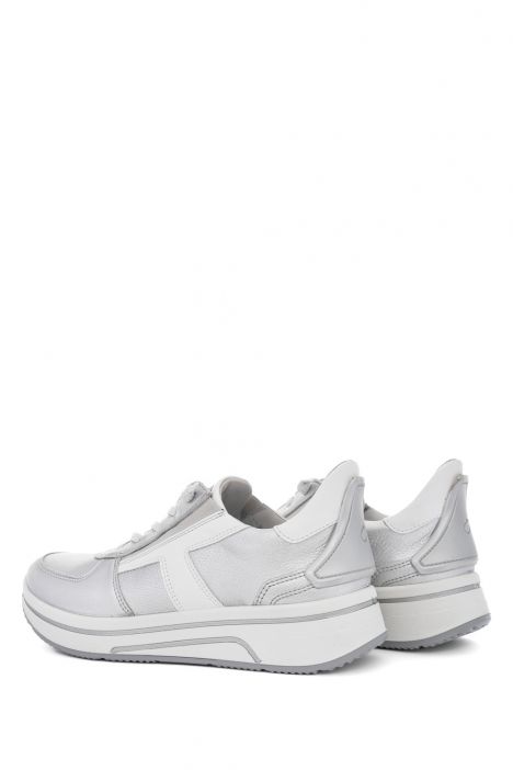 27554 Ara Shoes Sapporo Kadın Easy 2 Go Sneaker 3.5-8.0 12 GAUCHOSOFT-MET,DAYTONA , SILBER, WEISS