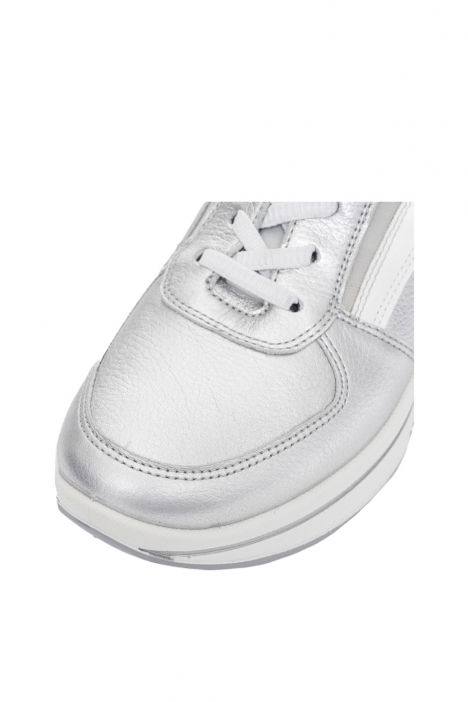 27554 Ara Shoes Sapporo Kadın Easy 2 Go Sneaker 3.5-8.0 12 GAUCHOSOFT-MET,DAYTONA , SILBER, WEISS