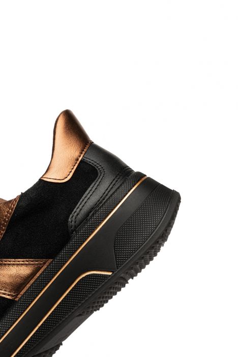 27557 Ara Shoes Sapporo Kadın Easy 2 Go Sneaker 3.5-7.5 01 CLUBCALF,SOFT-S,KALBVELOUR,CRU , SCHWARZ