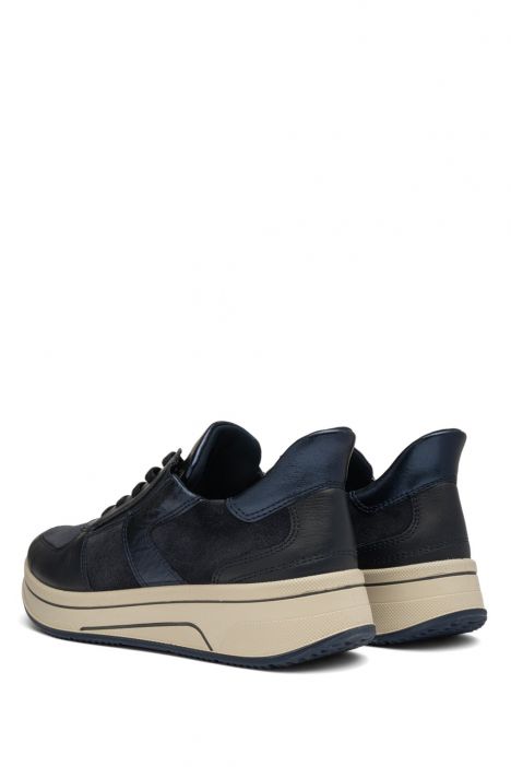 27557 Ara Shoes Sapporo Kadın Easy 2 Go Sneaker 3.5-7.5 02 CLUBCALF,KALBVELOUR,CRUNCH-MET , BLUE