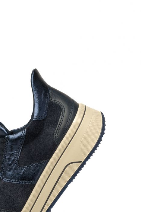 27557 Ara Shoes Sapporo Kadın Easy 2 Go Sneaker 3.5-7.5 02 CLUBCALF,KALBVELOUR,CRUNCH-MET , BLUE