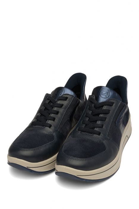 27557 Ara Shoes Sapporo Kadın Easy 2 Go Sneaker 3.5-7.5 02 CLUBCALF,KALBVELOUR,CRUNCH-MET , BLUE