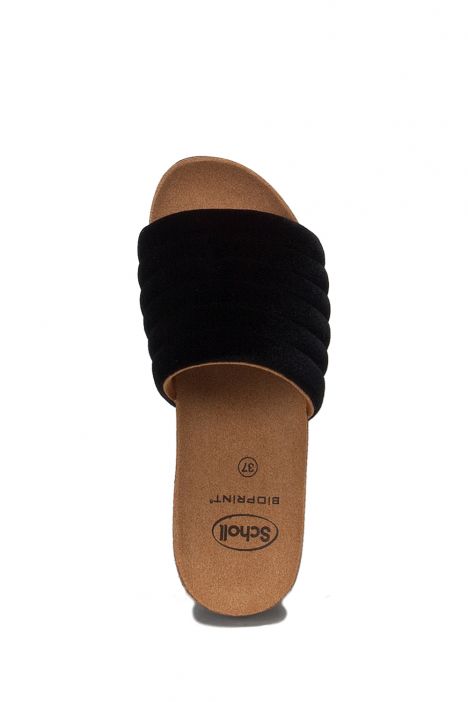 27633 Scholl Mya Velvet Kadın Terlik 36-40 Siyah / Black