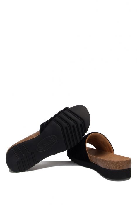 27633 Scholl Mya Velvet Kadın Terlik 36-40 Siyah / Black