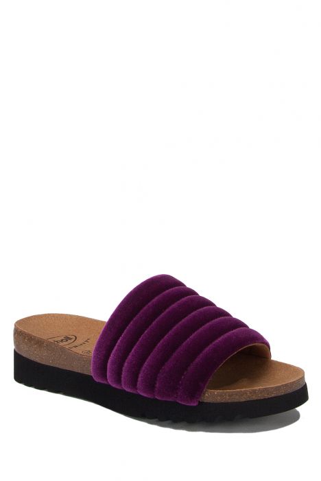 27633 Scholl Mya Velvet Kadın Terlik 36-40 Fuşya / Fuxia