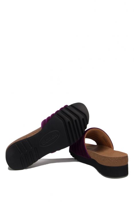 27633 Scholl Mya Velvet Kadın Terlik 36-40 Fuşya / Fuxia