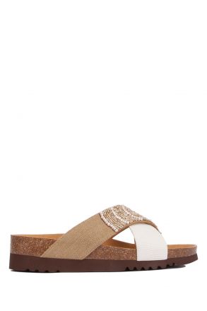 27753 Scholl La Serena Kadın Terlik 36-40 Sand/Off White