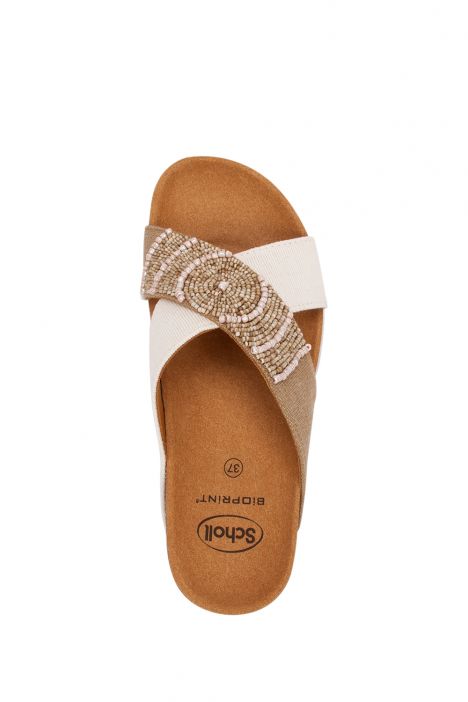 27753 Scholl La Serena Kadın Terlik 36-40 Sand/Off White