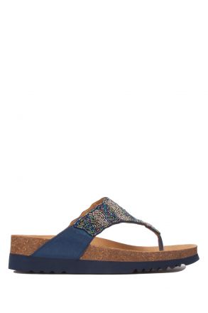 27755 Scholl Tanisha Kadın Terlik 36-40 Mavi-Multi / Blue-Multi