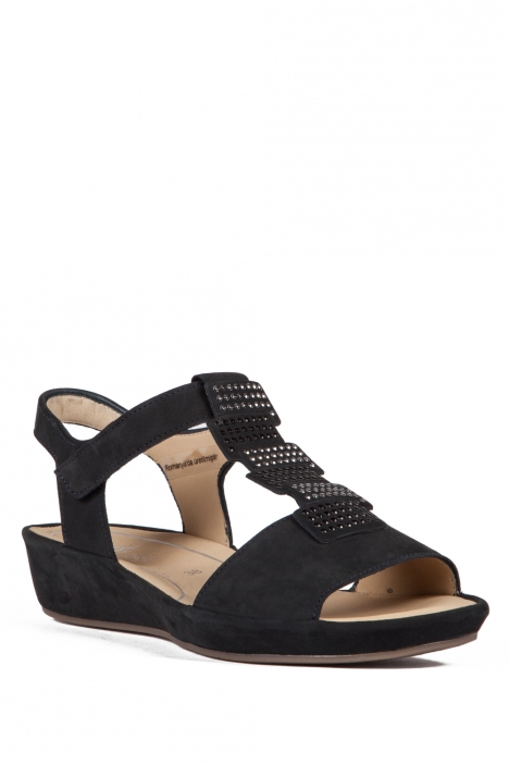 28003 Ara Shoes Kadın Nubuk Sandalet 36-41 NUBUK, RUVIDO, BLAU,NAVY - 05NRB