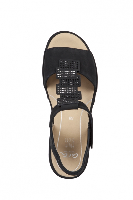 28003 Ara Shoes Kadın Nubuk Sandalet 36-41 NUBUK, RUVIDO, BLAU,NAVY - 05NRB