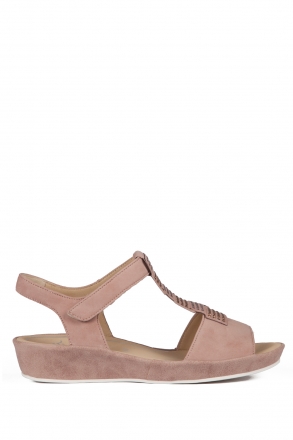 28003 Ara Shoes Kadın Nubuk Sandalet 36-41 NUBUK, SURI, PUDER - 07NSP
