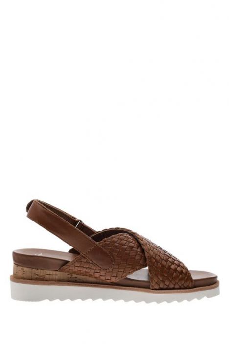 28206 Ara Shoes Kadın Deri Topuklu Sandalet 36-40 COGNAC - 15