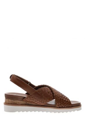 28206 Ara Shoes Kadın Deri Topuklu Sandalet 36-40 COGNAC - 15