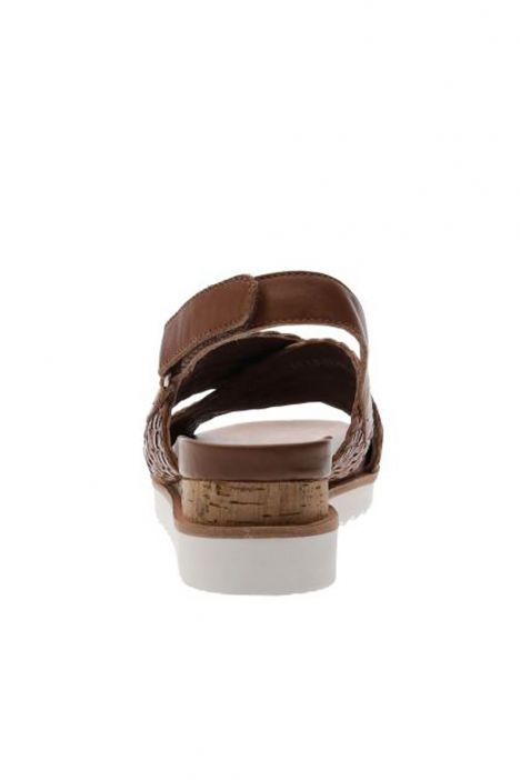 28206 Ara Shoes Kadın Deri Topuklu Sandalet 36-40 COGNAC - 15