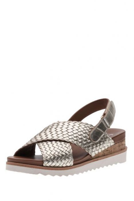 28206 Ara Shoes Kadın Deri Topuklu Sandalet 36-40 PLATIN - 18