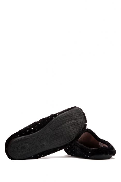 289382 Kifidis Home Kadın Peluş Ev Terliği 36-40 Siyah / Negro 3