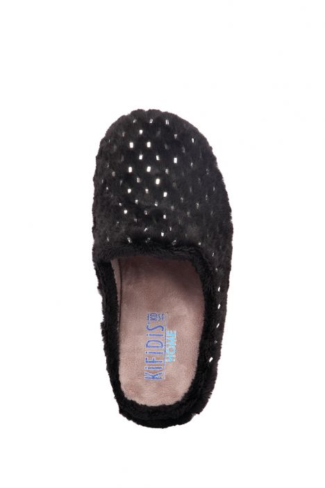 289382 Kifidis Home Kadın Peluş Ev Terliği 36-40 Siyah / Negro 3