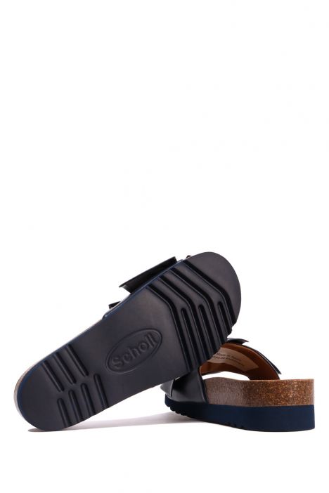 29322 Scholl Bowy Kadın Mantar Terlik 36-41 Lacivert / Navy Blue