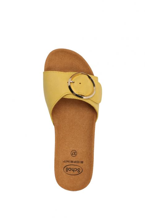 29332 Scholl Amalfi Mule Kadın Tokalı Mantar Terlik 36-40 Sarı / Yellow