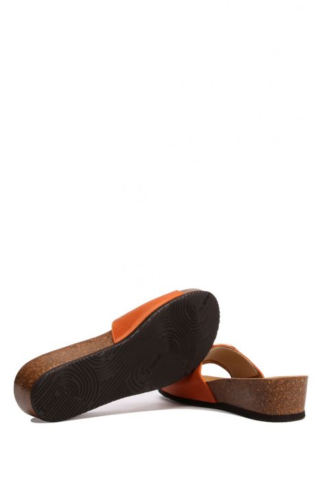 29332 Scholl Amalfi Mule Kadın Tokalı Mantar Terlik 36-40 Turuncu / Orange