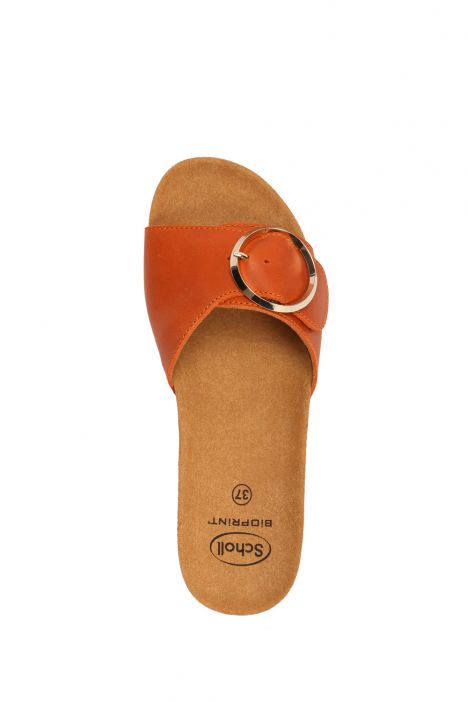 29332 Scholl Amalfi Mule Kadın Tokalı Mantar Terlik 36-40 Turuncu / Orange