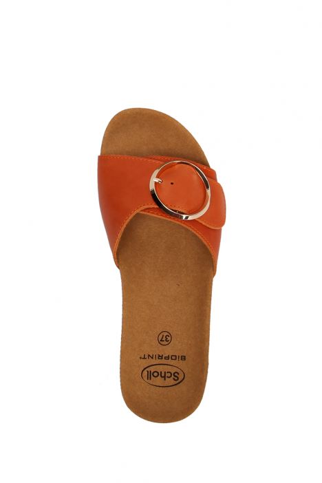 29332 Scholl Amalfi Mule Kadın Tokalı Mantar Terlik 36-40 Turuncu / Orange