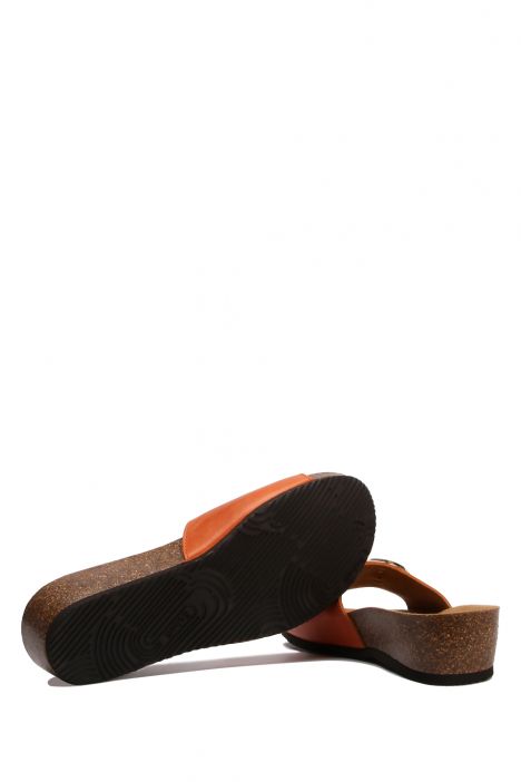 29332 Scholl Amalfi Mule Kadın Tokalı Mantar Terlik 36-40 Turuncu / Orange