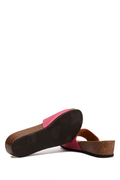 29332 Scholl Amalfi Mule Kadın Tokalı Mantar Terlik 36-40 FUXIA-FUXIA
