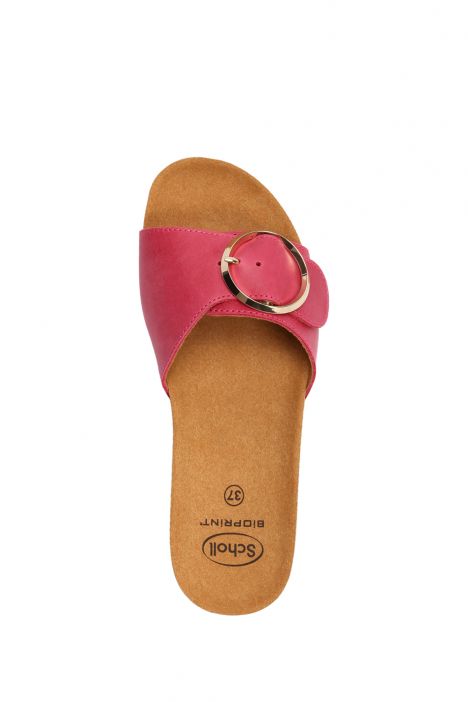 29332 Scholl Amalfi Mule Kadın Tokalı Mantar Terlik 36-40 FUXIA-FUXIA