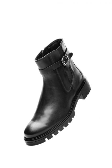 29512 Ara Shoes Tulsa-St Kadın Deri Bot 3.5-7.5 01 COUNTRY , BLACK