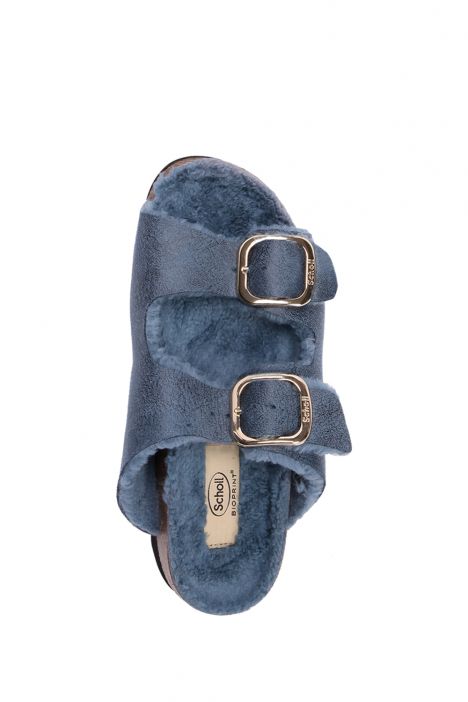 29534 Scholl Ilary Fluffy Kadın Terlik 36-40 Mavi/Blue
