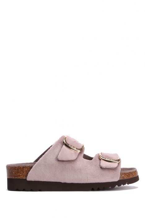 29536 Scholl Ilary Velvet Kadın Terlik 36-40 Vizon/Taupe